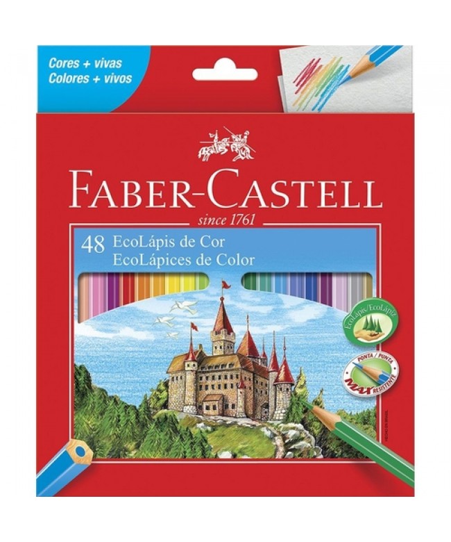 Lápis de Cor 48 cores - Faber Castell